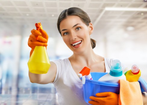 Professional steam cleaning removing dirt from carpet fibres