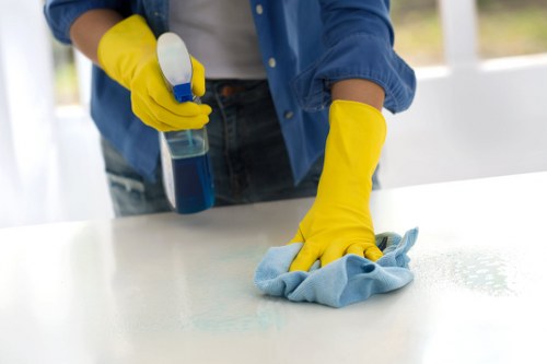 Local carpet cleaning service restoring a high-traffic carpet